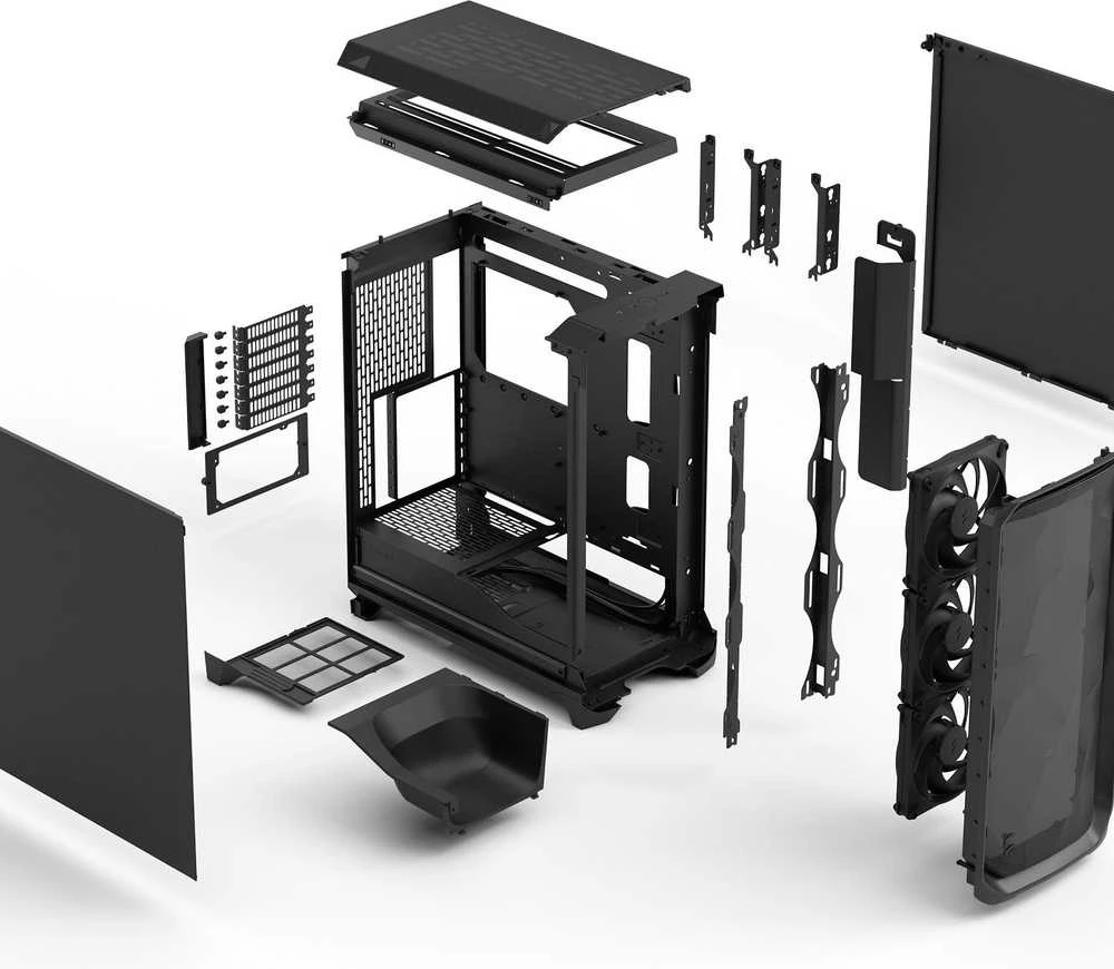 „Fractal Design Meshify 3“ | Juodas kietasis korpusas | ATX