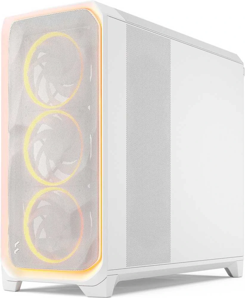 „Fractal Design Meshify 3 XL“ | „Ambience Pro RGB Baltas TG Clear Tint“ | ATX
