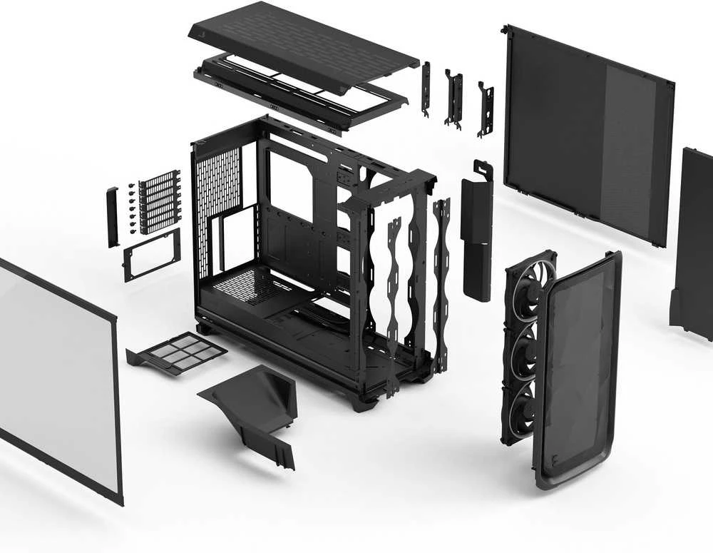 Fractal Design Meshify 3 XL | Mid-Tower | ATX | Juodas RGB TG Light Tint