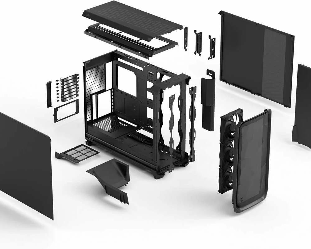 „Fractal Design Meshify 3 XL“ | Juodas kietasis korpusas | ATX