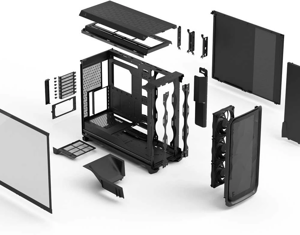 „Fractal Design Meshify 3 XL“ | Juodas TG šviesiai atspalvis | ATX