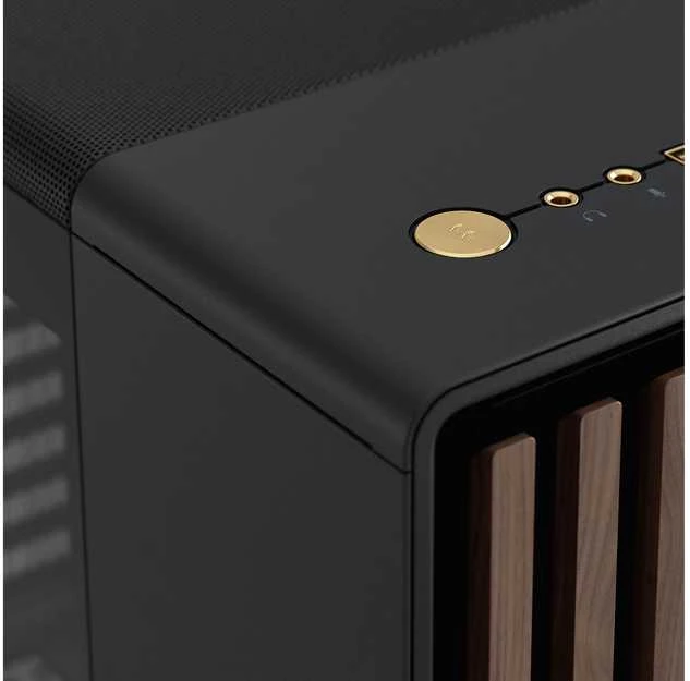 „Fractal Design“ | „North“ | Tamsaus atspalvio, anglies spalvos | Juodas TG | ATX