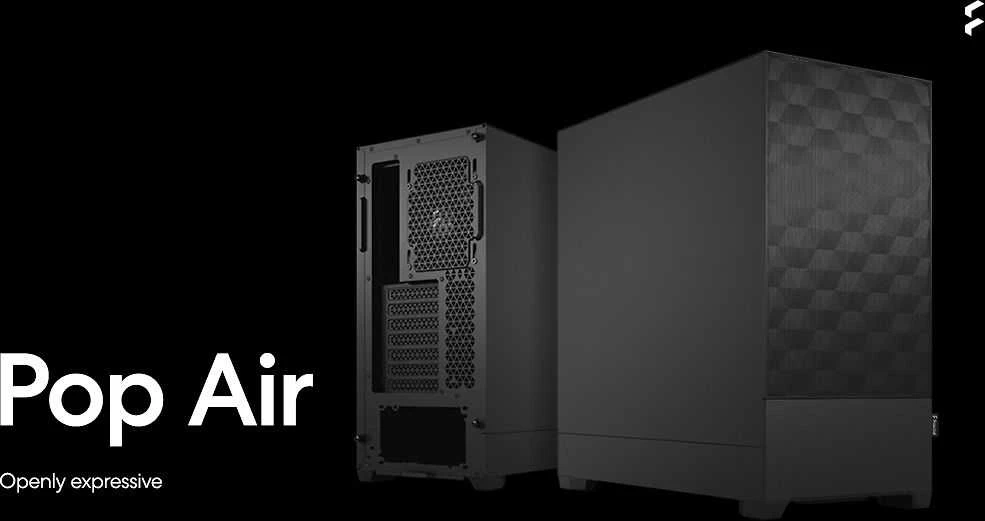 „Fractal Design“ | „Pop Air“ | Šoninis langas | „Juodas Solid“ | ATX, mATX, Mini ITX | ATX