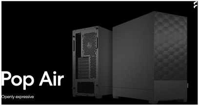 „Fractal Design“ | „Pop Air“ | Šoninis langas | „Juodas Solid“ | ATX, mATX, Mini ITX | ATX