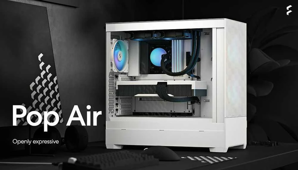 „Fractal Design“ | „Pop Air RGB“ | Šoninis langas | „Baltas TG Clear Tint“ | ATX, mATX, Mini ITX | ATX