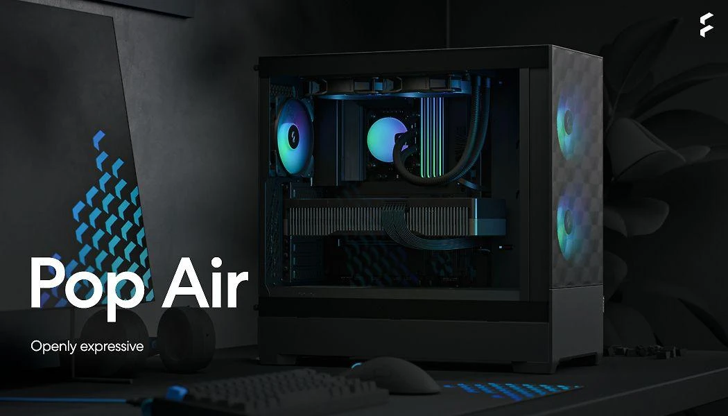 „Fractal Design“ | „op Air RGB“ | Šoninis langas | Juodas TG skaidraus atspalvio | ATX, mATX, Mini ITX | ATX
