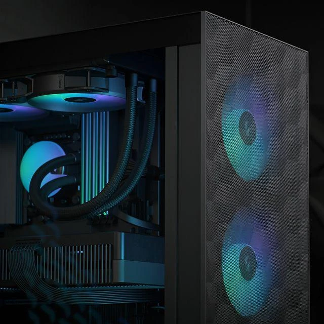 „Fractal Design“ | „op Air RGB“ | Šoninis langas | Juodas TG skaidraus atspalvio | ATX, mATX, Mini ITX | ATX