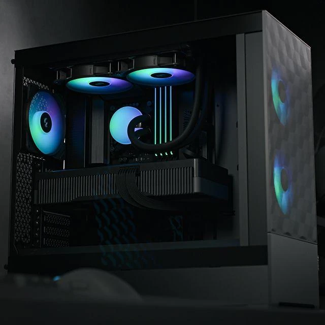 „Fractal Design“ | „op Air RGB“ | Šoninis langas | Juodas TG skaidraus atspalvio | ATX, mATX, Mini ITX | ATX