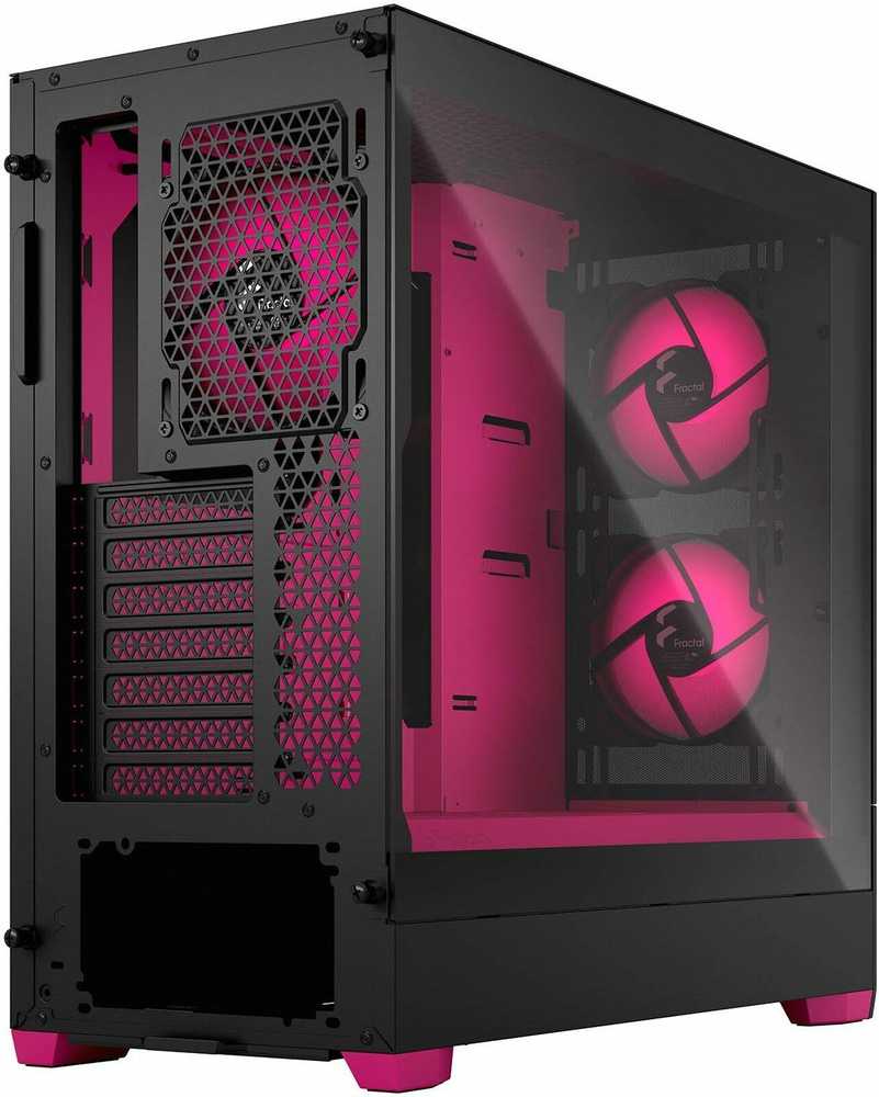 Fractal Design Pop Air RGB Magenta Core TG ATX-kotelo ikkunalla, musta/magenta