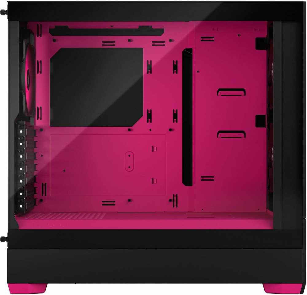 Fractal Design Pop Air RGB Magenta Core TG ATX-kotelo ikkunalla, musta/magenta