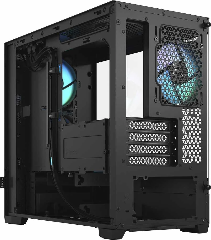 „Fractal Design“ | „Pop Mini Air RGB“ | Šoninis langas | Juodas TG skaidraus atspalvio | mATX, Mini ITX | ATX