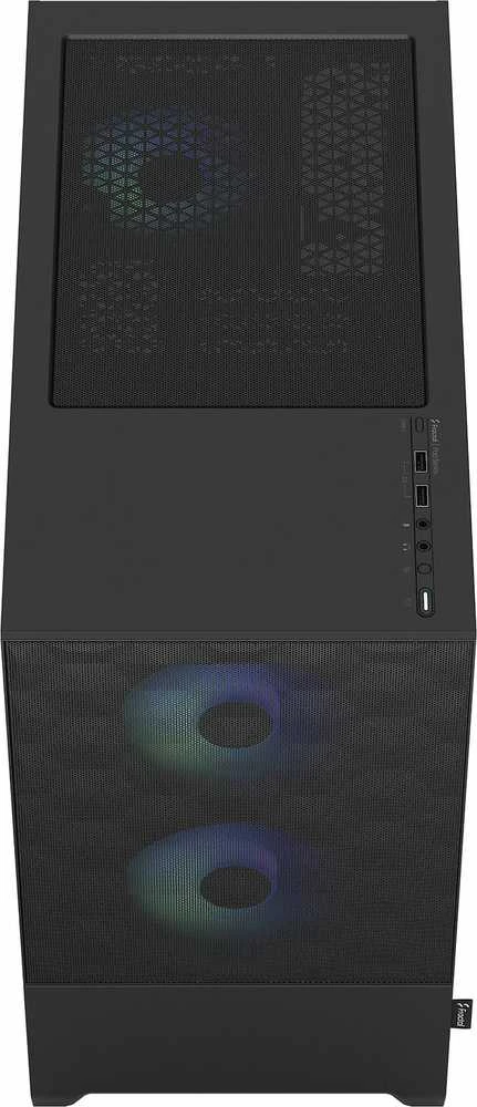 „Fractal Design“ | „Pop Mini Air RGB“ | Šoninis langas | Juodas TG skaidraus atspalvio | mATX, Mini ITX | ATX