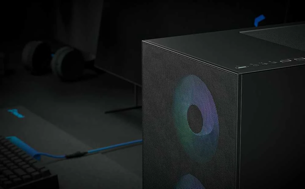 „Fractal Design“ | „Pop Mini Air RGB“ | Šoninis langas | Juodas TG skaidraus atspalvio | mATX, Mini ITX | ATX