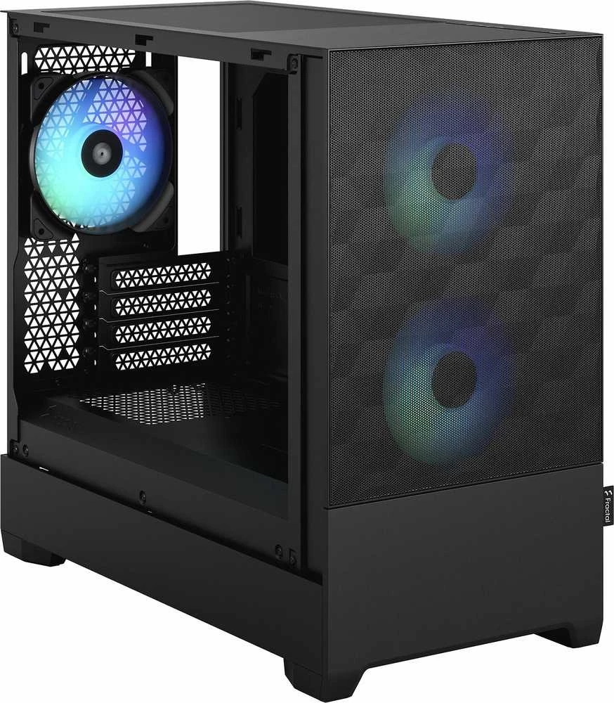 „Fractal Design“ | „Pop Mini Air RGB“ | Šoninis langas | Juodas TG skaidraus atspalvio | mATX, Mini ITX | ATX
