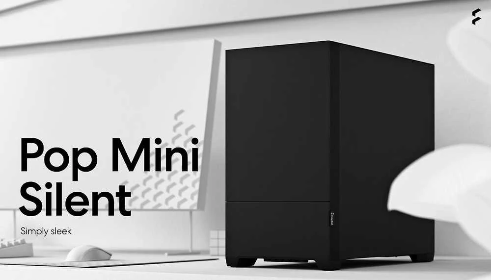 „Fractal Design“ | „Pop Mini Silent“ | Šoninis langas | Juodas Solid | mATX, Mini ITX | ATX