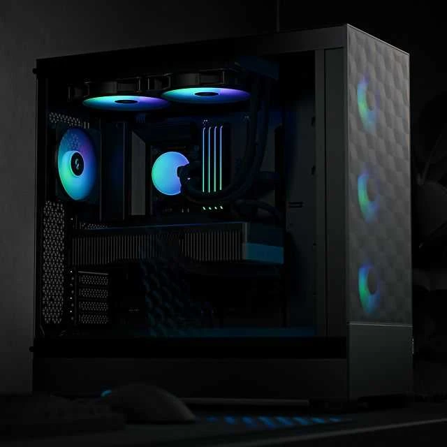„Fractal Design“ | „Pop XL Air RGB“ | Šoninis langas | Juodas TG skaidraus atspalvio | E-ATX iki 280 mm, ATX, mATX, Mini ITX | ATX