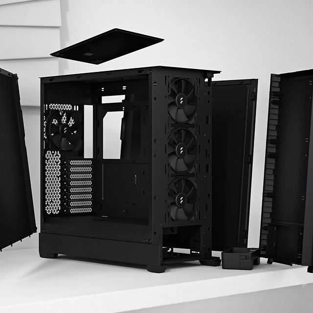 „Fractal Design“ | „Pop XL“ | Šoninis langas | Juodas Solid | E-ATX iki 280 mm, ATX, mATX, Mini ITX | ATX