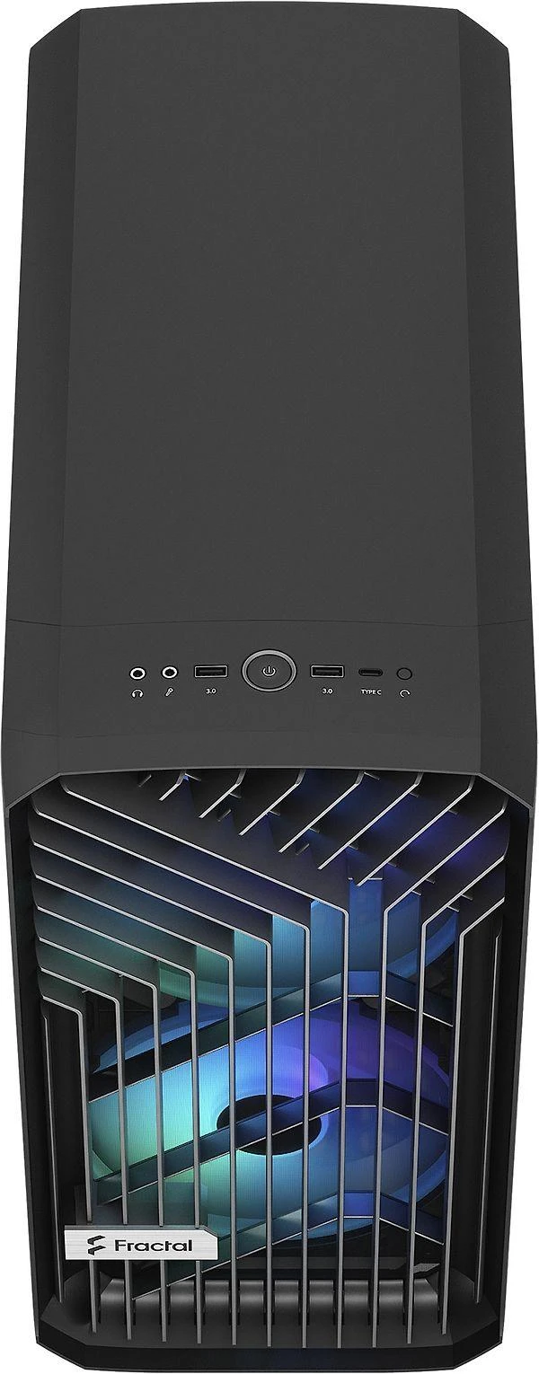 Fractal Design Fraktalų dizainas | Torrent kompaktiškas RGB TG šviesos atspalvis | Šoninis langas | Juodas | ATX