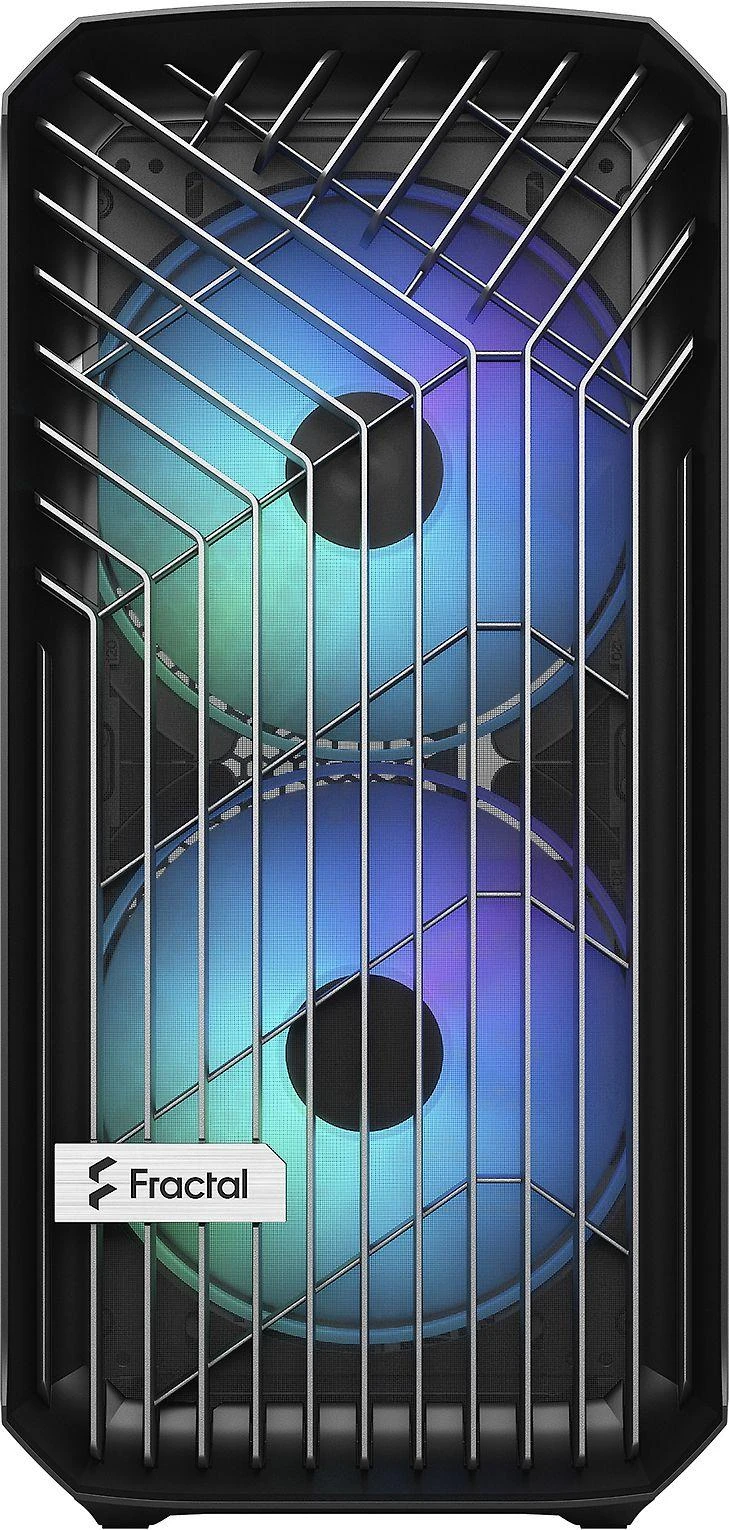 Fractal Design Fraktalų dizainas | Torrent kompaktiškas RGB TG šviesos atspalvis | Šoninis langas | Juodas | ATX