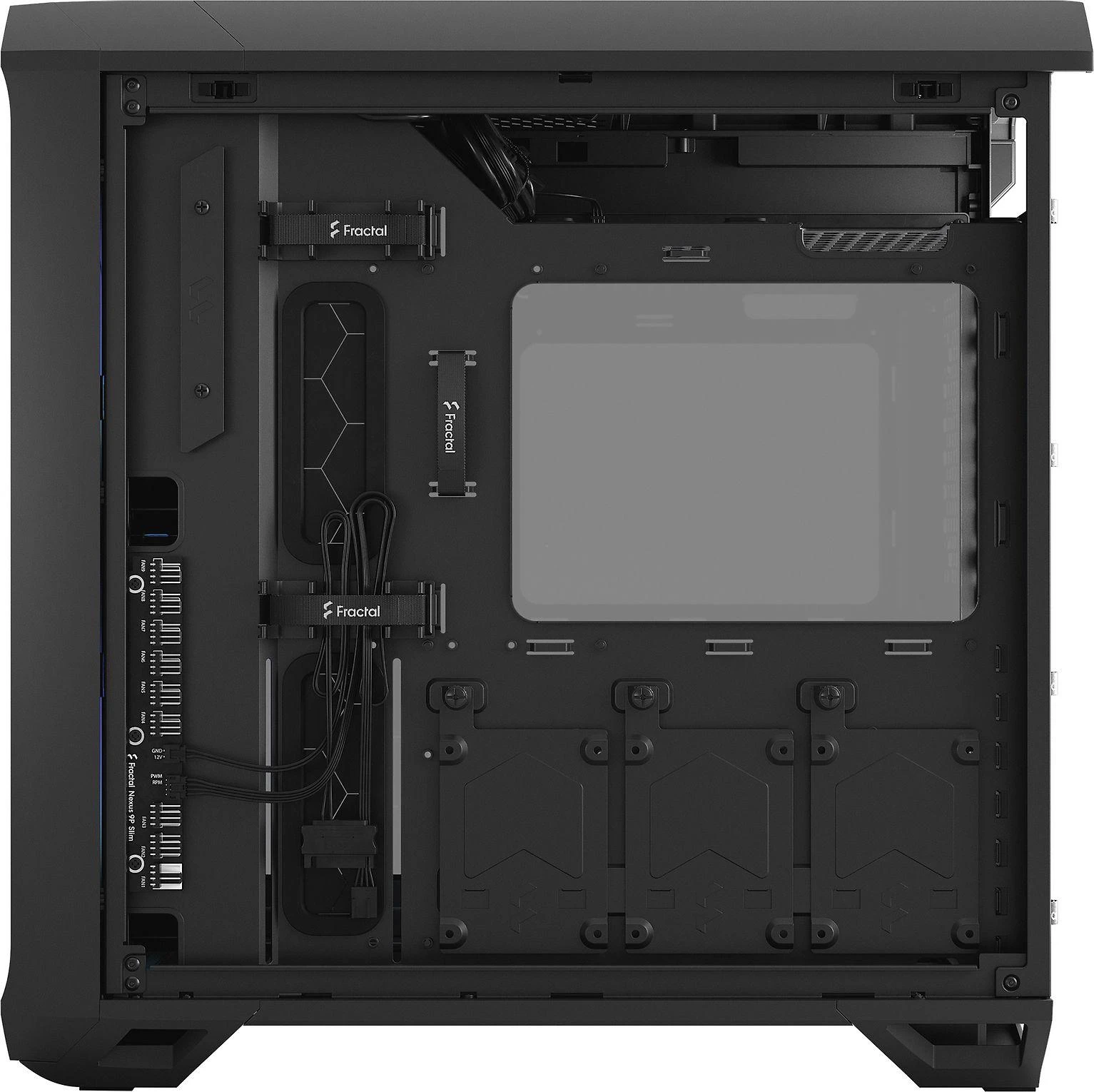 Fractal Design Fraktalų dizainas | Torrent kompaktiškas RGB TG šviesos atspalvis | Šoninis langas | Juodas | ATX