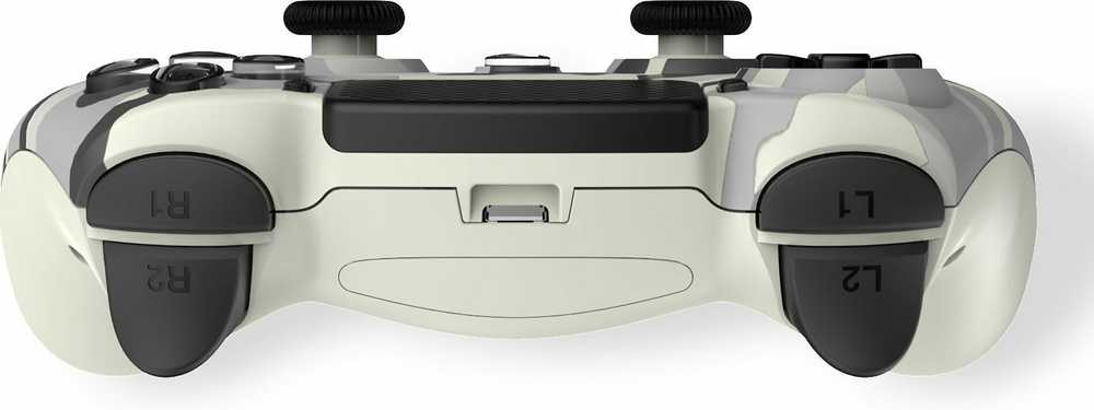 Freaks And Geeks - Belaidis PS4 valdiklis su 3,5 mm lizdu - LED baltas kamufliažinis