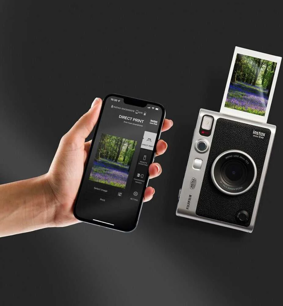 Fujifilm instax mini EVO Juodas (Juodas)