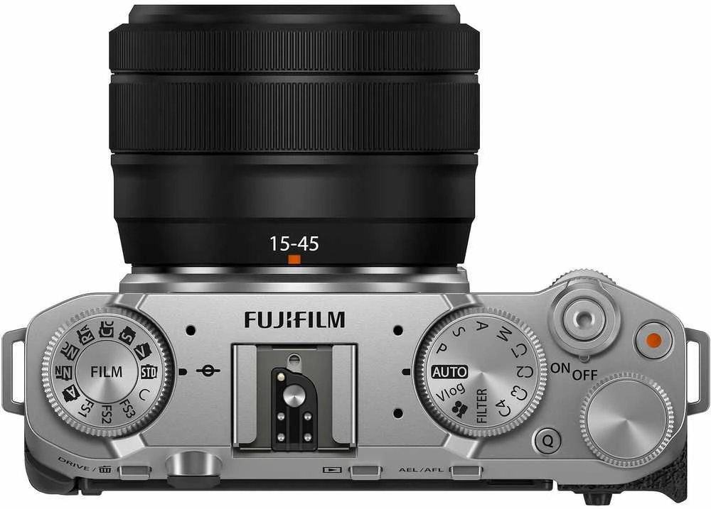FUJIFILM X-M5 - järjestelmäkamera + XC 15-45mm objektiivi, hopea