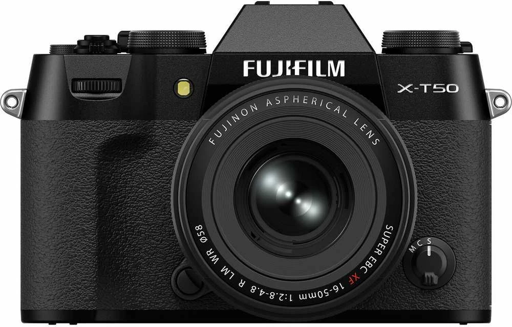 Sisteminis fotoaparatas FUJIFILM X-T50/XF16-50mmF2.8-4.8 R LM WR Juodas