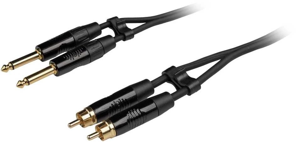 Fuj:tech 6,3 mm į RCA audio kabelis su auksinėmis jungtimis