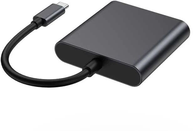 Fuj:tech 3-in-1 USB-C šakotuvas, pilkas