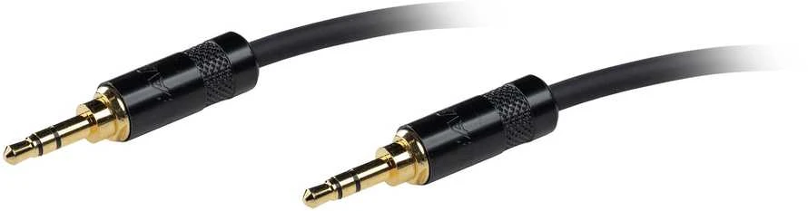 3,5 mm TRS audiolaidas su auksuotomis jungtimis