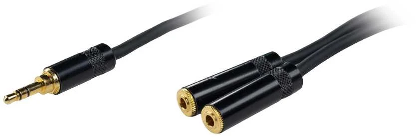 Garso adapteris 3,5 mm į 2x3,5 mm Y formos skirstytuvas