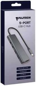 „Fuj:tech“ 5 prievadų USB-C šakotuvas, 140 W PD