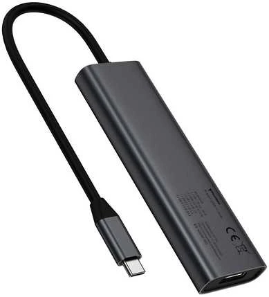 USB-C šakotuvas su laidu ir technine informacija