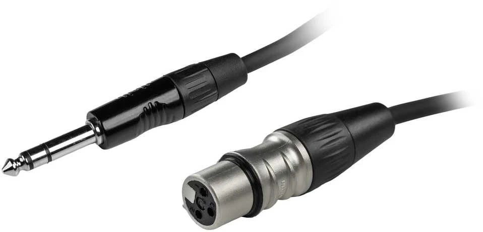 Audiokabelis 6,3 mm TRS į XLR