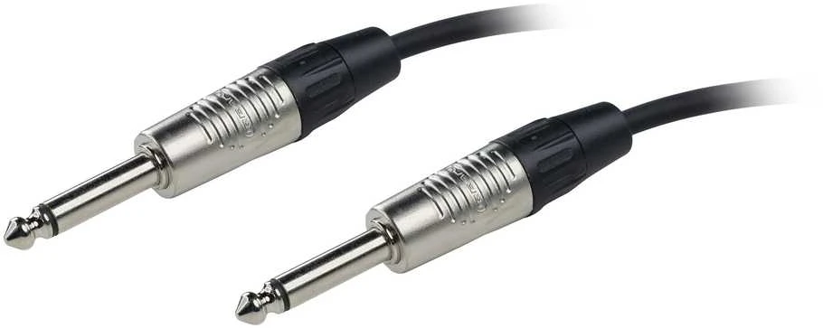 Fuj:tech 6,3 mm TS uros – 6,3 mm TS uros instrumenttikaapeli, 0,5 m, musta