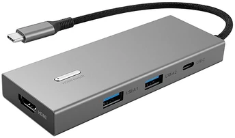 Fuj:tech 8-in-1 adapteris su HDMI mygtuku
