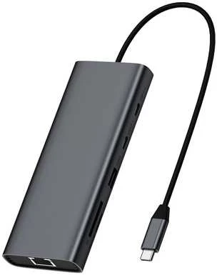 „Fuj:tech“ 9 portų USB-C šakotuvas, 100 W PD