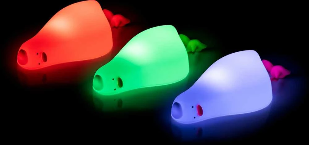 Fujtech Ankkavalaisin ja puhelinteline, ladattava, lämmin valkoinen ja RGB