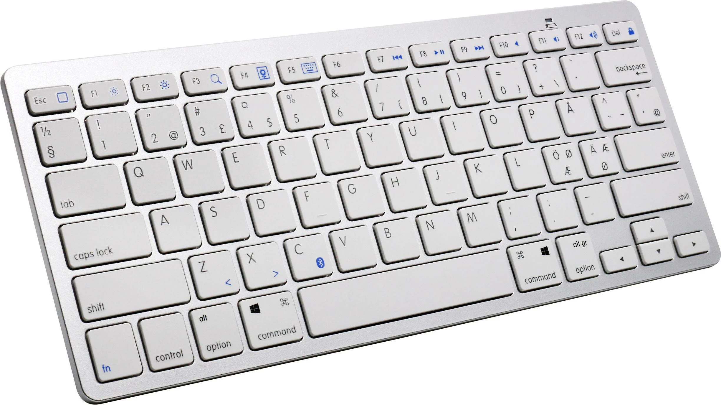 iLike Bluetooth 5.0 TKL Klaviatūra Baltas