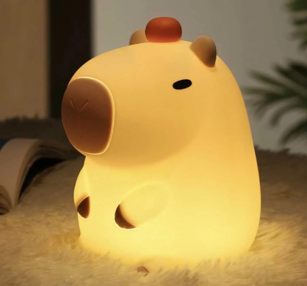 Fujtech Capybaravalaisin, ladattava, lämmin valkoinen