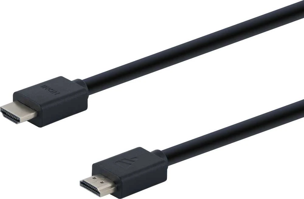 Juodas 5 metrų HDMI kabelis su Ethernet jungtimis