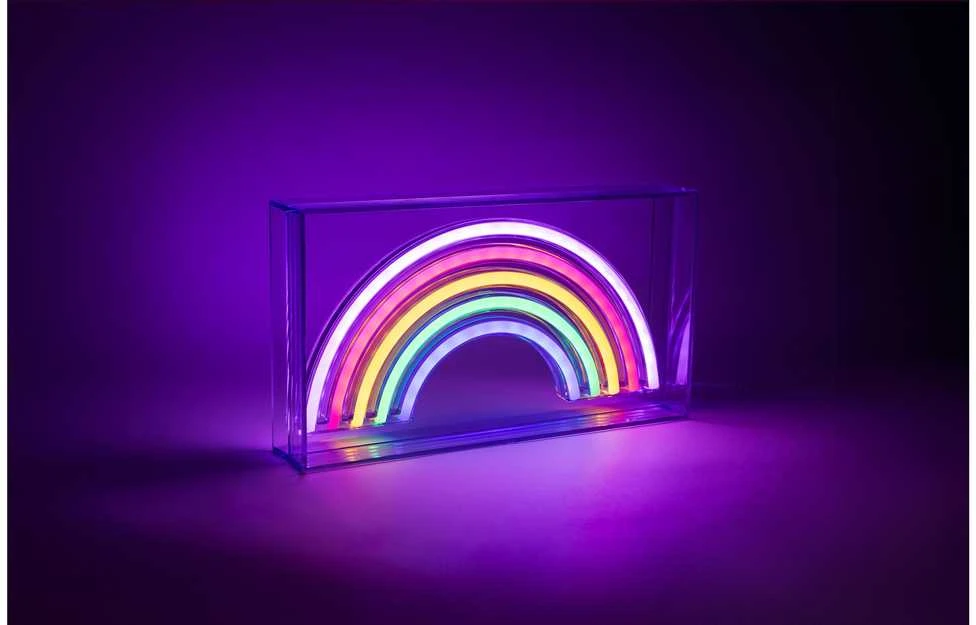 Fuj:tech Neon Rainbow -LED pöytä- tai seinävalaisin