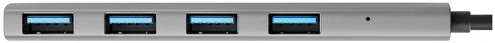 Fuj:tech 4 prievadų USB-C adapteris, pilkos spalvos