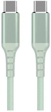 Castorland Fuj:tech USB-C - USB-C -kaapeli, 1m, vihreä