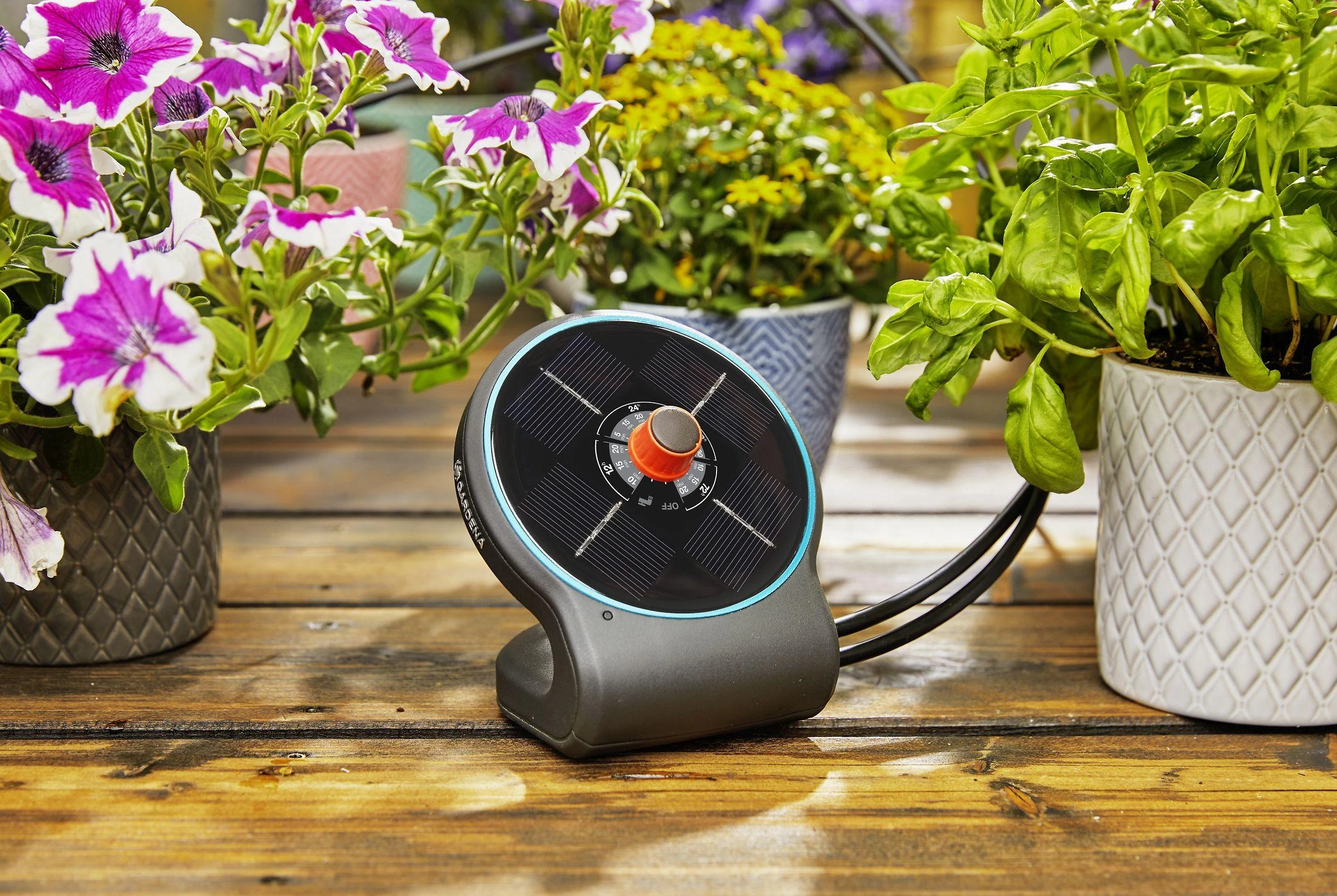 Saulės energija palaikomas rinkinys laistymui Gardena „AquaBloom“ 13300-20, 967999001