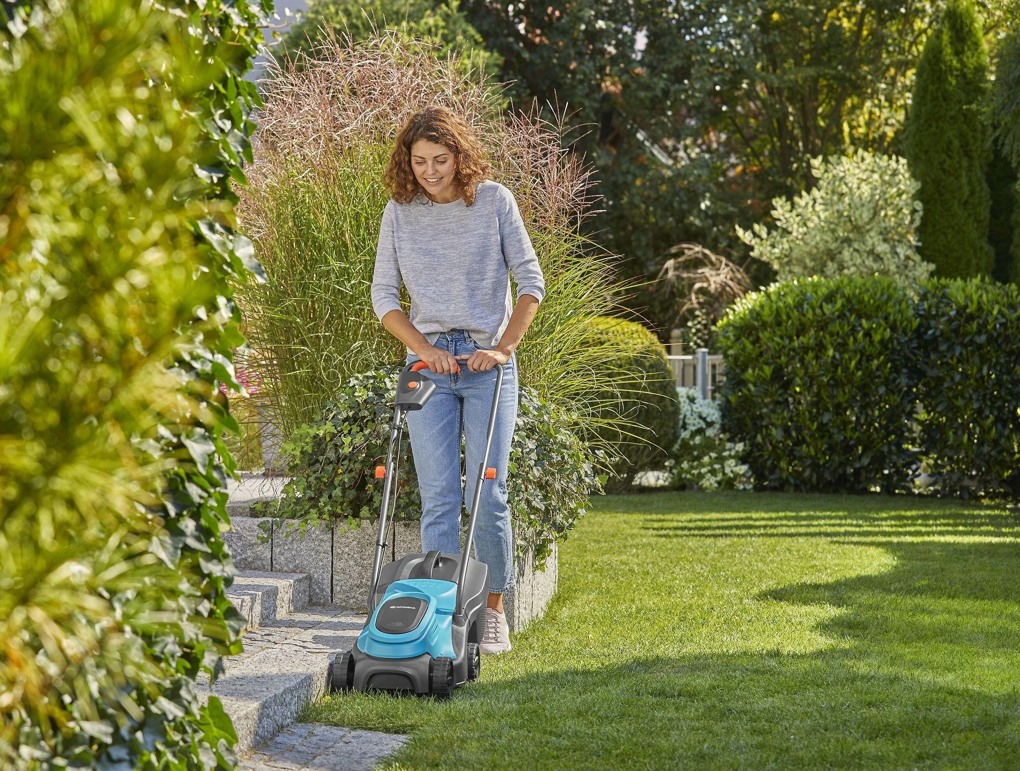 Gardena Akumuliatorinės vejapjovės PowerMax 30/18V P4A rinkinys