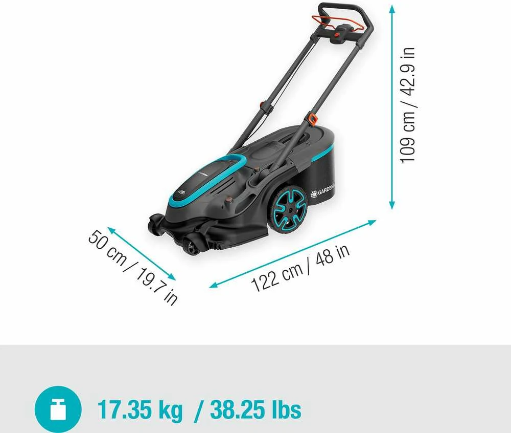 Akumuliatorinė vejapjovė Gardena PowerMax Duo 46/36 V 14646-65 (akumuliatorius nepridėtas)