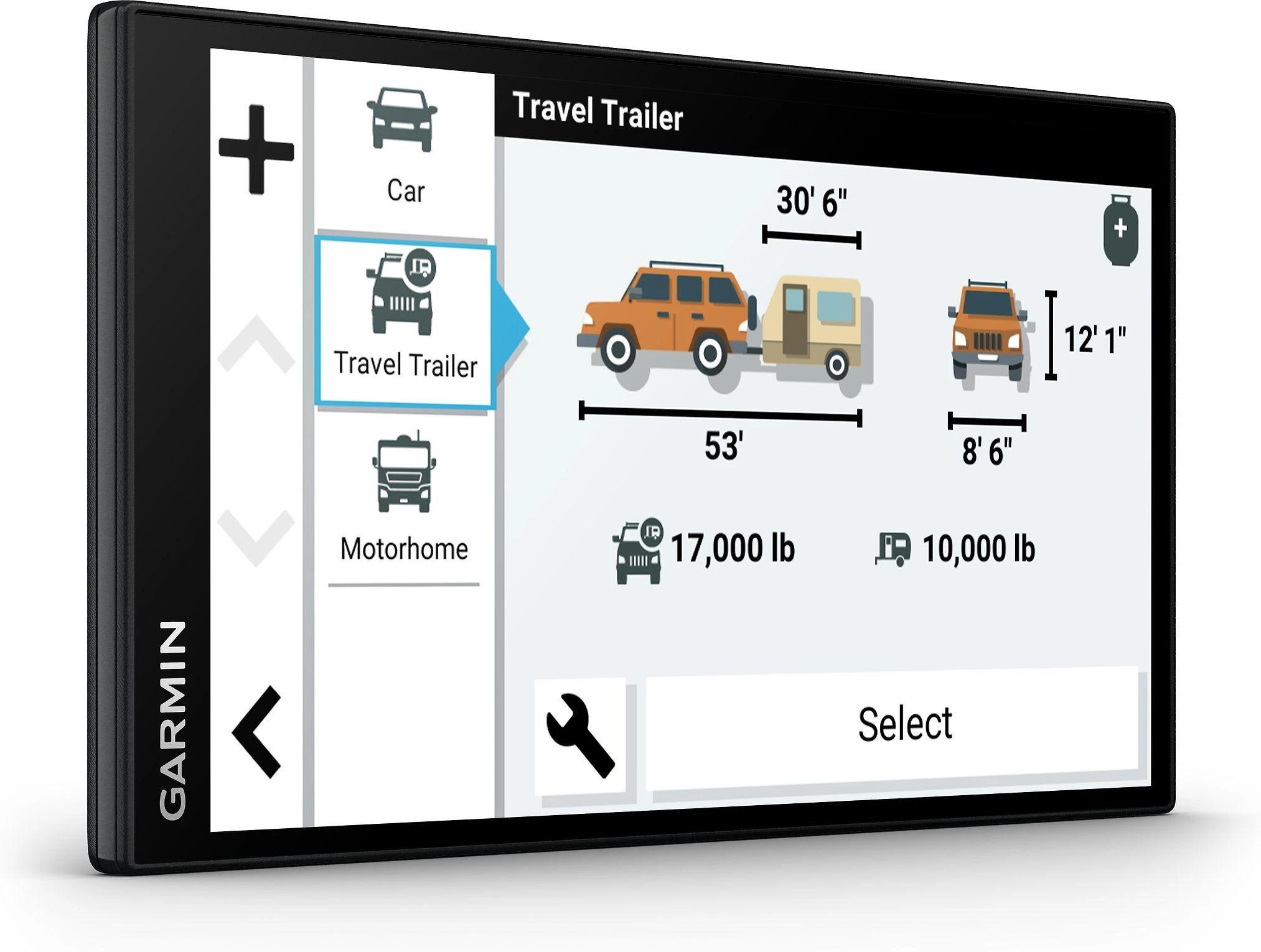 Garmin Camper 795 7 col. palydovinės navigacijos įrenginys kemperiams su tiesiogine eismo informacija