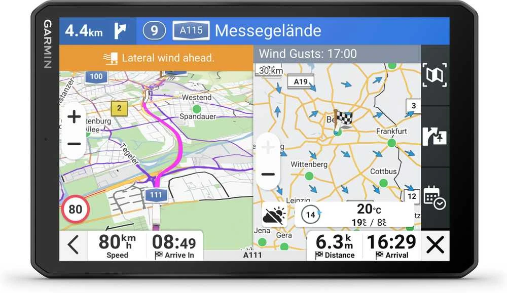 Garmin dēzl™ LGV820 8″ sunkvežimių navigatoriai su GPS